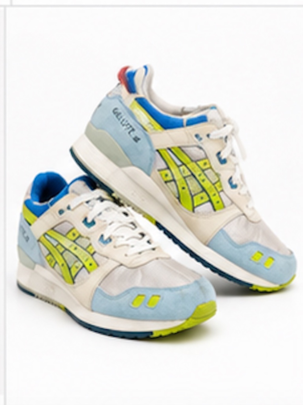 ASICS Sneakers White Blue Yellow Green -